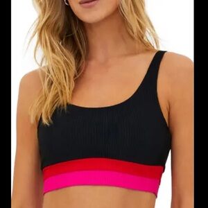 NEW! Beach Riot MacKensie Ribbed bikini top